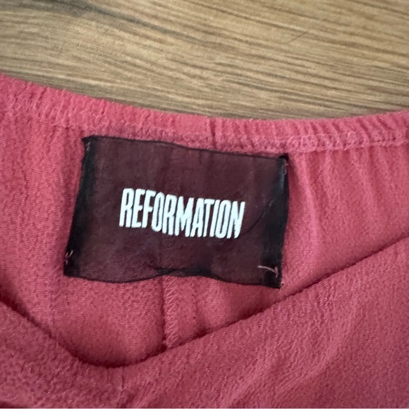 Reformation Women’s Pink cropTop and Skirt Set Sz 4 - Picture 2 of 6